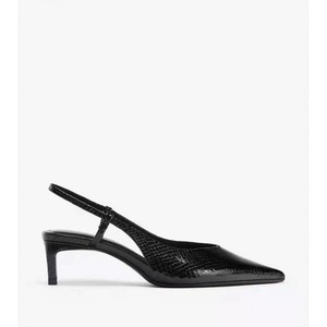 New Arrival Women's <b>Mules</b>: Embossed Pattern <b>Pointed</b>-<b>Toe</b> Versatile Sexy Stiletto Slide Heels - Product Image 4