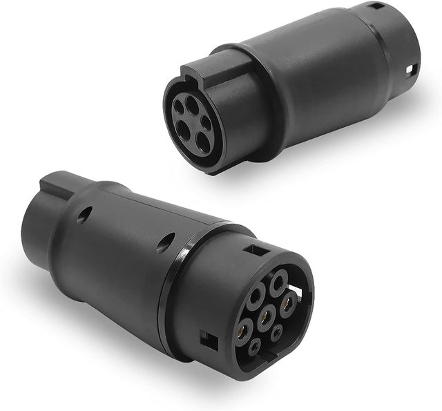 EV Charger Adapter Type 1 to Type 2, SAE J1772 Adapter Type 2 to IEC 62196, Car Charger Converter 32A