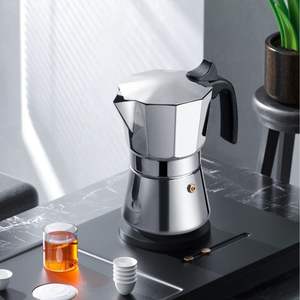 Olla fácil <span class=keywords><strong>de</strong></span> operar y <span class=keywords><strong>de</strong></span> limpieza rápida, 3 tazas, <span class=keywords><strong>cafetera</strong></span> Moka, <span class=keywords><strong>cafetera</strong></span> italiana Espresso <span class=keywords><strong>de</strong></span> aluminio <span class=keywords><strong>Greca</strong></span> Moka - Product Image 6