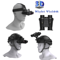 Jumelles de vision nocturne tactiques 3D VR NV300 4K, infrarouges, zoom 6x, fixation sur casque, chasse, couleur intégrale