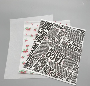 Papel de barbacoa a prueba de grasa, diseño personalizado directo de fábrica, letras <span class=keywords><strong>en</strong></span> inglés, periódico para embalaje de alimentos - Product Image 3