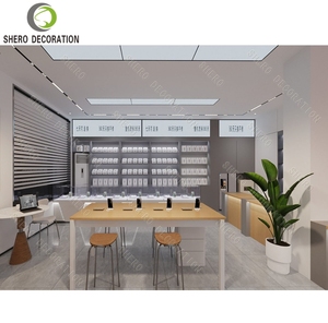 Luxury Mobile Phone Shop Design Custom Durable Phone Display Counter Table For Mobile Phone Display Cabinet Showcase - Product Image 6
