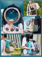 Nouveau sac à dos portable et respirant pour chat et chien, petit sac à dos pour animaux de compagnie avec trois ouvertures pour les voyages en plein air