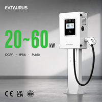NOUVEAU Chargeur rapide DC Evtaurus JT40-A-26.8.5 20kw 40kw 60kw pour voitures électriques, connecteur CCS2 GBT, station de recharge pour véhicules électriques sur pied