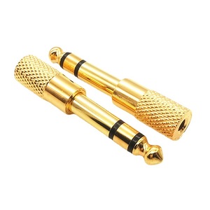 Câble audio plaqué or 6,35 mm (1/4 pouce) mâle vers 3,5 mm (1/8 pouce) femelle, câble transmetteur-récepteur externe avec connecteur jack 3,5 mm - Product Image 4