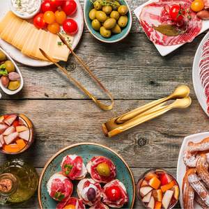 Zucker-Miniatur-Edelstahlzange, Bar-Werkzeug, Lebensmittelzange, Creme-Zange, Kleine Cocktail-Metallzange, Goldene Eiszange - Product Image 3