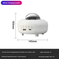 Lampe lune aurore boréale, projecteur ciel étoilé USB 5V pour haut-parleur, lampe d'ambiance LED de scène, cadeau de bureau