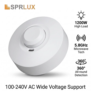 Capteur <span class=keywords><strong>de</strong></span> présence Sprlux à montage au plafond, 360° °   Détecteur <span class=keywords><strong>de</strong></span> <span class=keywords><strong>mouvement</strong></span> par radar micro-ondes, <span class=keywords><strong>interrupteur</strong></span> <span class=keywords><strong>de</strong></span> détecteur <span class=keywords><strong>de</strong></span> <span class=keywords><strong>mouvement</strong></span> - Product Image 1