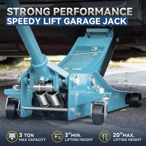 Cric hydraulique à profil bas de <span class=keywords><strong>3</strong></span> tonnes, en acier robuste, à levage rapide, <span class=keywords><strong>pour</strong></span> voitures de course, <span class=keywords><strong>chariot</strong></span> de levage de véhicules - Product Image 2