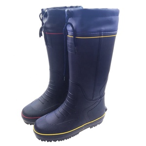 mayor natural de punta de acero resistente al agua de lluvia de goma de caballo jardín pesca caza agricultura botas para hombres - Product Image 3