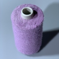 Edle Nylon-Nerz-Garne Anti-Pilling 4cm 8cm Lurex Silberdraht Gefärbtes Kristall-Strickmaschinen-Federgarn