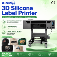 Impresora de Transferencia de Calor de Silicona 3D XINMEI, Impresora de Etiquetas de Transferencia de Calor de Silicona en Relieve 3D para Impresión de Logotipos en Camisetas y Ropa