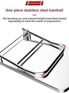 Carro <span class=keywords><strong>de</strong></span> Plataforma Plana <span class=keywords><strong>de</strong></span> Acero Inoxidable <span class=keywords><strong>de</strong></span> Alta Resistencia para Tiendas Minoristas, Centros Logísticos, Restaurantes, Almacenes y Transporte <span class=keywords><strong>de</strong></span> Carga - Product Image 5