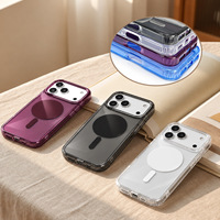 Étui de téléphone magnétique transparent IMD de luxe pour iPhone 18 Pro/18 Pro Max, coque de protection transparente en TPU PC antichoc