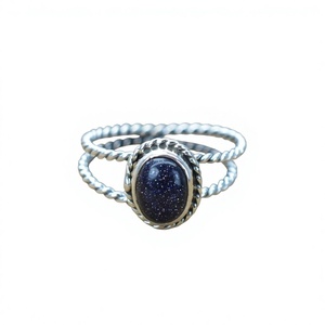 925 Sterling Silver <b>Lapis</b> <b>Lazuli</b> Gemstone <b>Ring</b> Trendy Christian Handmade Antique Fine Jewelry Certified - Product Image 1