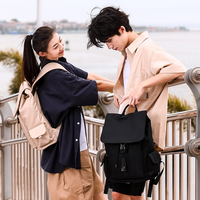 Sac à dos pour ordinateur portable de voyage multi-compartiments à la mode pour les lycéens Doublure en polyester à fermeture ouverte étanche