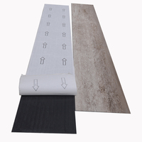 Günstiger Büro- und Heim-Innenbereich Kratzfester Holzoptik PVC LVT Bodenbelag Selbstklebender Rechteckiger LVT Bodenbelag