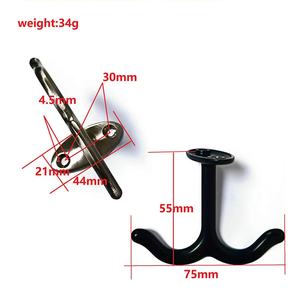 Çinko Alaşımlı Modern Çift Kancalı Kapı Askısı, Ceket veya Havlular İçin Beyaz Çift Askılı, Şık Askılıklar - Product Image 5