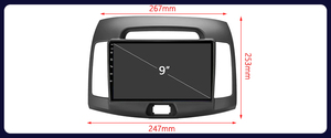 9 inch đa phương tiện <span class=keywords><strong>Android</strong></span> cho Hyundai Elantra Avante 2006-2011 với không dây Carplay GPS navigation Xe Video Player - Product Image 4