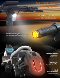 Nouvelle arrivée en Europe 2026 Kukirin A1 pour adolescents, expédition directe par la manufacture Kukirin, facile à contrôler, scooter électrique pliable rapide - Product Image 3