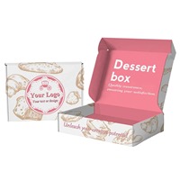 Caja de Regalo de Cartón Corrugado con Impresión Digital de Logotipo Personalizado, Caja de Envío de Papel Kraft para Empaque de Galletas