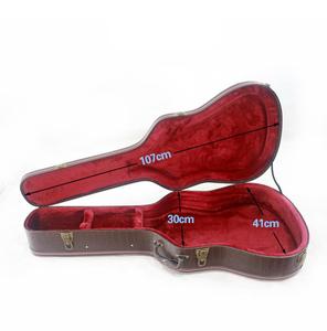 صندوق غيتار <span class=keywords><strong>41</strong></span> بوصة صندوق غيتار شعبي نسيج ليتشي مسطح مقاوم للضغط والإسقاط محمول - Product Image 6