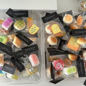 NEW Arrivals Viral <b>Mini</b> Baked PU Keychain Series Squeeze Toy-super Soft Stress Relief Gift for Kids Adults Desk Therapy Toy - Product Image 1