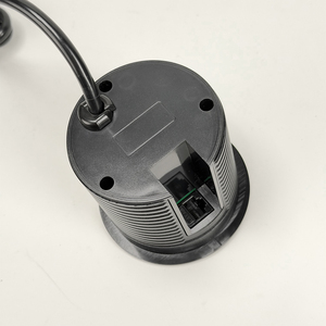 Prise encastrée ronde 80 mm avec module à point de faiblesse 1AC (CA) + USB-A + USB-C + 1 interface réseau - Product Image 4