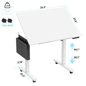 Điện hiện đại bền đứng bàn khô-xóa bảng trắng Top Chiều cao có thể điều chỉnh soạn thảo bảng bánh xe lưu trữ Bag Đối với trang chủ - Product Image 1