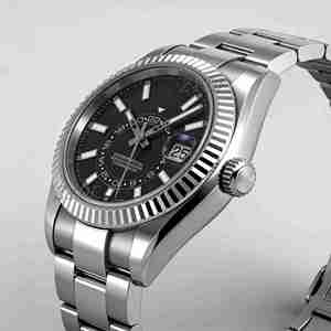 Montre sport décontractée pour homme, cinq perles, double fuseau horaire, automatique, mécanique, aiguille en cristal, acier inoxydable, Voyager Longitudinal - Product Image 5