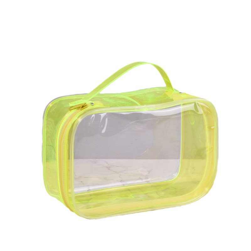 TSA Approved Candy Color Clear Travel Makeup Bag Organizer