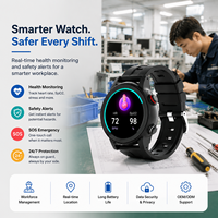 Reloj Médico Impermeable con Alerta para Personas Mayores, Detección Automática de Caídas y Rastreo en Tiempo Real