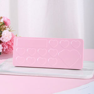 Personnalisé pour fard à paupières, étui vide, en forme de cœur, couleur noir, emballage de Palette, 16 couleurs, rose - Product Image 5