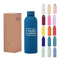 Bouteille d'eau isotherme à double paroi en acier inoxydable 304 de 500 ml, impression UV personnalisée, sérigraphie, cadeau promotionnel