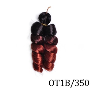 Extensions de <span class=keywords><strong>cheveux</strong></span> synthétiques <span class=keywords><strong>bouclés</strong></span> ondulés de 12 pouces, couleur <span class=keywords><strong>marron</strong></span> ombré, pour tresses françaises, boucles courtes et rebondissantes, teintes, 75g - Product Image 1