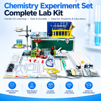 Ensemble complet d'équipements d'expérimentation en chimie pour les lycées et les collèges, boîte avec instruments métalliques, modèle 60, fabriqué en Chine