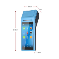 Terminal POS Móvil de Mano con Pantalla Táctil de 5.5 Pulgadas y Impresión Térmica de 58 mm, Compatible con Escaneo de Códigos 2D/QR
