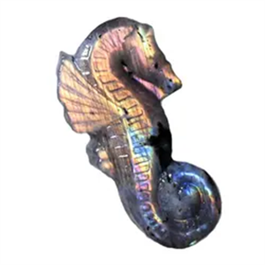 <span class=keywords><strong>Prix</strong></span> usine 4.5cm naturel Labradorite cristal Quartz sculpture cheval de mer Figurines d'animaux artisanat mignon <span class=keywords><strong>hippocampe</strong></span> ornement pierre - Product Image 2