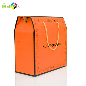 Recyclable E-flut Fresh Vegetables Fruit Packing Carton Gift Box Fruit