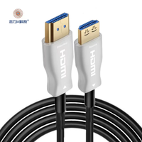 Cable HDMI 2.0 AOC 4K 60Hz 18Gbps, Cable de Fibra Óptica Activo, Chapado en Oro, Aleación de Zinc, para TV, Proyector, Cine en Casa