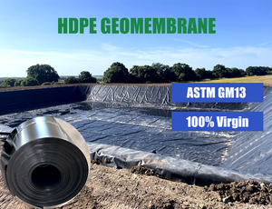 Géomembrane HDPE pour l'étanchéité des tunnels, les couvertures de décharges et les piscines de traitement des eaux usées - Product Image 4
