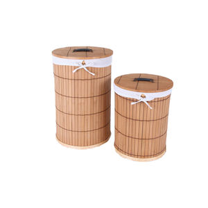 <span class=keywords><strong>2025</strong></span> Fabriek Direct Miri Wasmand 3 Compartimenten Milieuvriendelijke Hoge Bamboe-Badkamer Wasmand Wasmand - Product Image 3