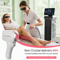 Épilation laser à diode à refroidissement permanent 755 808 940 1064nm, système Android, sans cristal, 100 millions de tirages pour salons et cliniques