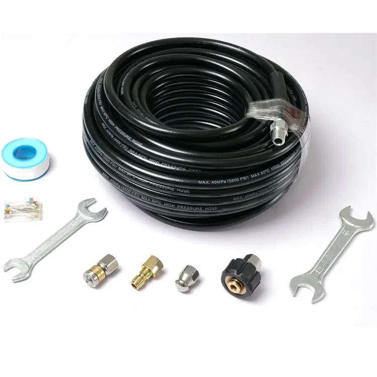 Riool Jetter Kit Voor Hogedrukreiniger 50 Ft, Hydro-Afvoer Jetter Reiniger Slang Met 1/4 Vrouw Npt