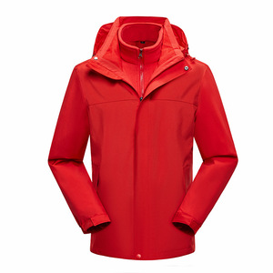 Ensemble deux pièces coupe-vent uni pour le ski d'hiver, <span class=keywords><strong>veste</strong></span> de ski imperméable et coupe-vent pour l'extérieur - Product Image 3