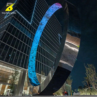 Sculpture lumineuse LED RGB programmable Bang Sheng - Lampe artistique dynamique et colorée pour monuments urbains et événements festifs
