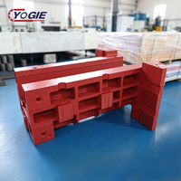 Colonne et cadre en fonte robustes sur mesure, directement de l'usine, pour pièces de rechange de machines, service OEM