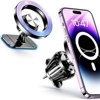 Support de téléphone pour voiture à forte aspiration 360° °   Support de téléphone rotatif stable à adsorption sous vide, support magnétique mural pour téléphone