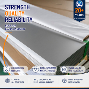 Factory Price 410 430 8K Mirror Finish 1.0mm x 1250mm Hot Rolled Stainless Steel Sheet for Oil and Gas Pipeline - Product Image 1