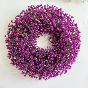 Arco redondo de flores artificiales rojas, arco de flores de seda con rosas verdes, decoración para celebraciones, bodas y fiestas. - Product Image 5